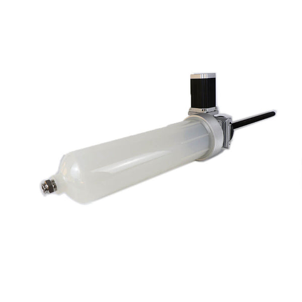 White cylindrical device with black top and nozzle on a white background Eazao 2L Ceramic 3D Printer Kit for FDM Upgrades | Eazao Clay Ceramic 3D Printer