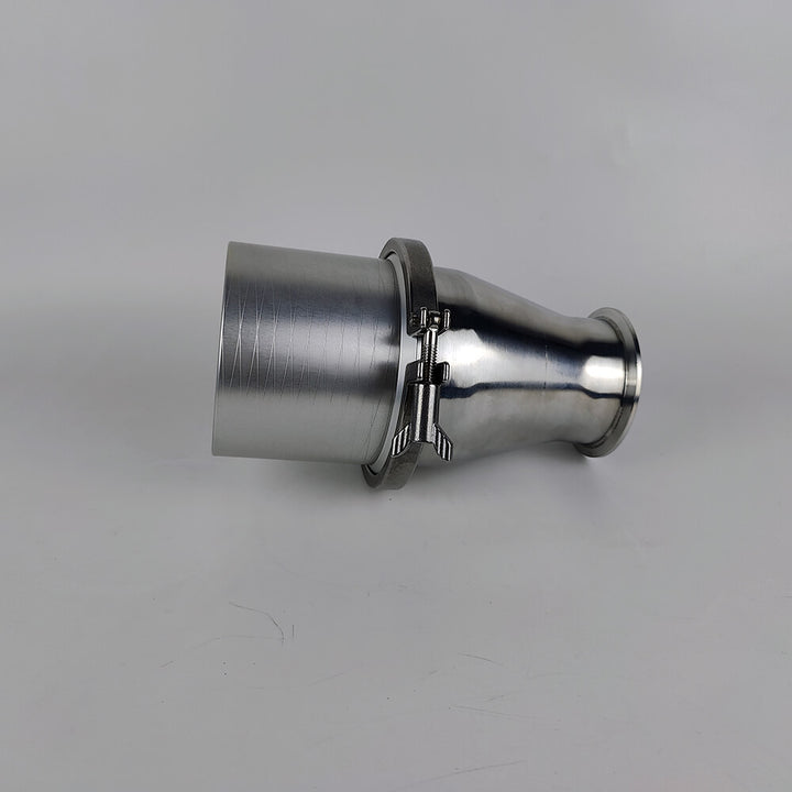 Metal pipe fitting on a gray background Eazao 2L Pugmill Adapter for Ceramic Printers | Eazao Clay Ceramic 3D Printer