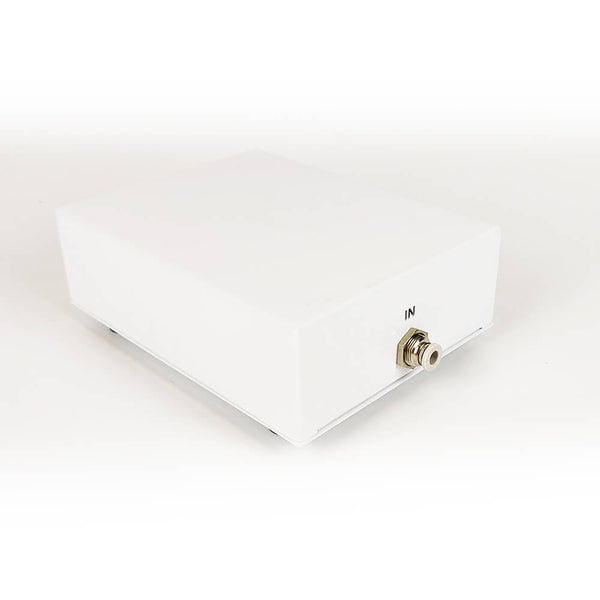 White clutch bag with gold clasp on a light gray background Eazao Air Control Box for 3D Printing Efficiency | Eazao Clay Ceramic 3D Printer