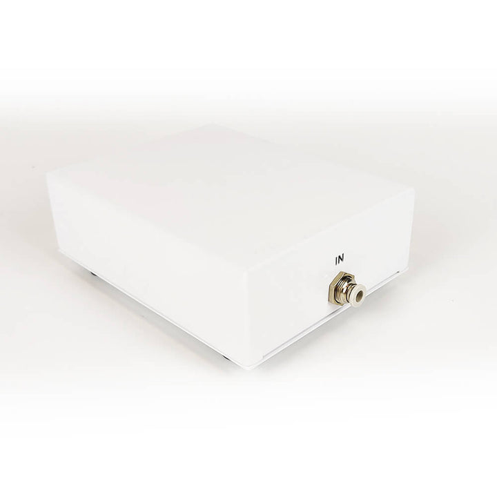 White clutch bag with gold clasp on a light gray background Eazao Air Control Box for 3D Printing Efficiency | Eazao Clay Ceramic 3D Printer