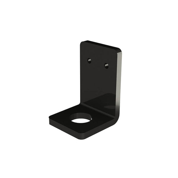 Black metal bracket on a white background Eazao Ender 3 Adapter Plate for Clay Extruder | Eazao Clay Ceramic 3D Printer