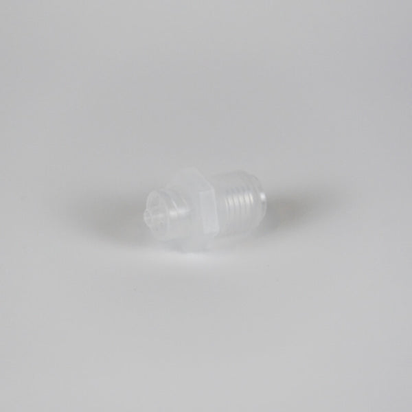 Clear plastic screw on a light gray background Eazao Nozzle Adapter for 3D Printers Accessory | Eazao Clay Ceramic 3D Printer