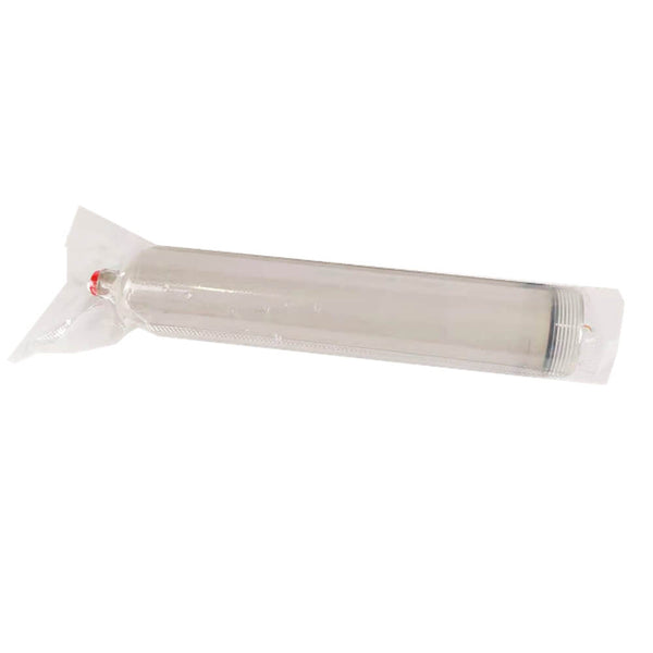 Clear plastic tube with a white cap on a white background Eazao Premium Clay for Ceramic 3D Printing | Eazao Clay Ceramic 3D Printer