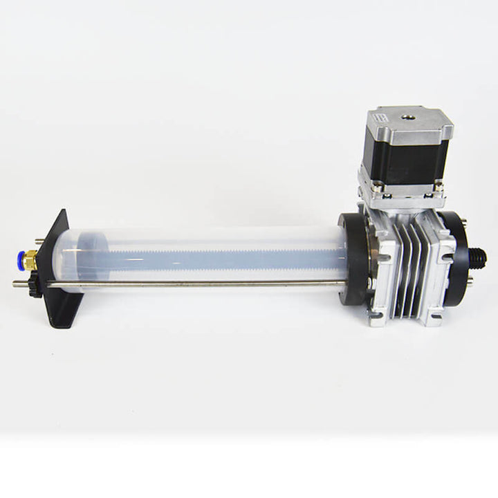 Mechanical device with cylindrical component and metallic parts on a white background Eazao Upgrade Your FDM Printer with Eazao Ceramic Kit | Eazao Clay Ceramic 3D Printer