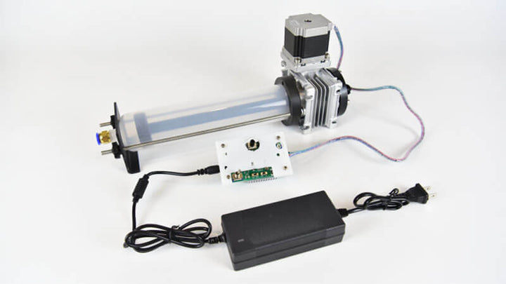 Electronic device with a cylindrical component, power supply, and control panel on a white background Eazao Upgrade Your FDM Printer with Eazao Ceramic Kit | Eazao Clay Ceramic 3D Printer