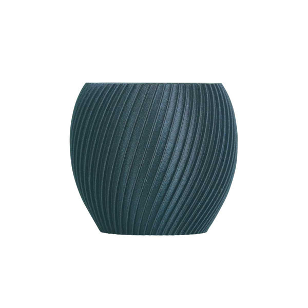 Teal ribbed vase on a white background Flashforge Colorful HS PLA Multicolor Filament for 3D Printing | Flashforge Filament