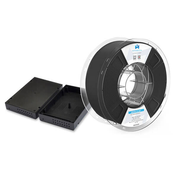 Mingda ABS-HF Filament 1.75mm Black 1KG 3D Printer Filament Dimensional Accuracy +/- 0.02mm 1KG Cardboard Spool (2.2lbs) 3D Printing Filament Fits for FDM 3D Printers