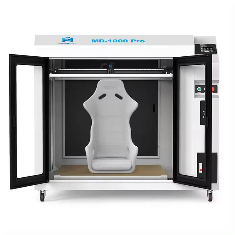 Large full-size seat printed inside MINGDA MD-1000 Pro