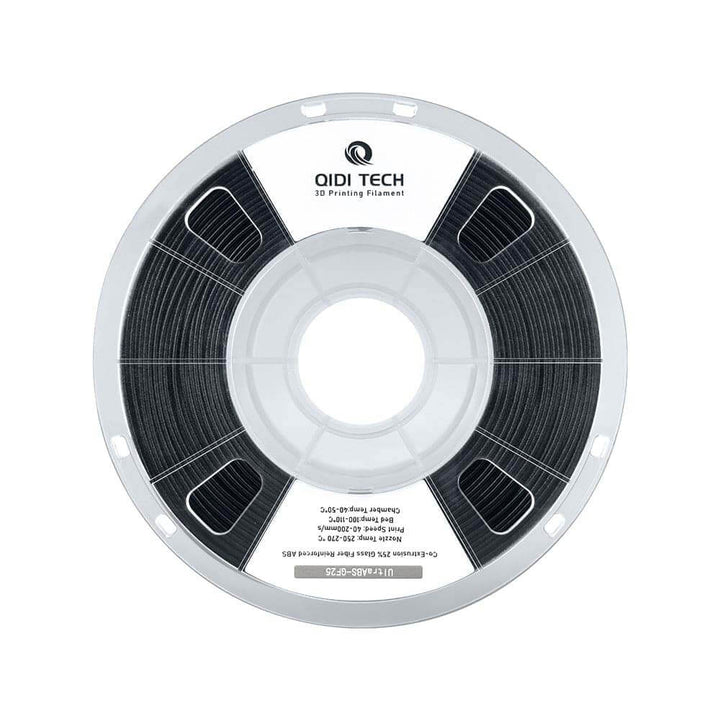 QIDI High-Quality ABS-GF25 Filament for 3D Printing | Qidi Tech Qidi 3D Printer QIDI-Tech-QIDI-3D-Printer-ABS-GF25-Filament-Black