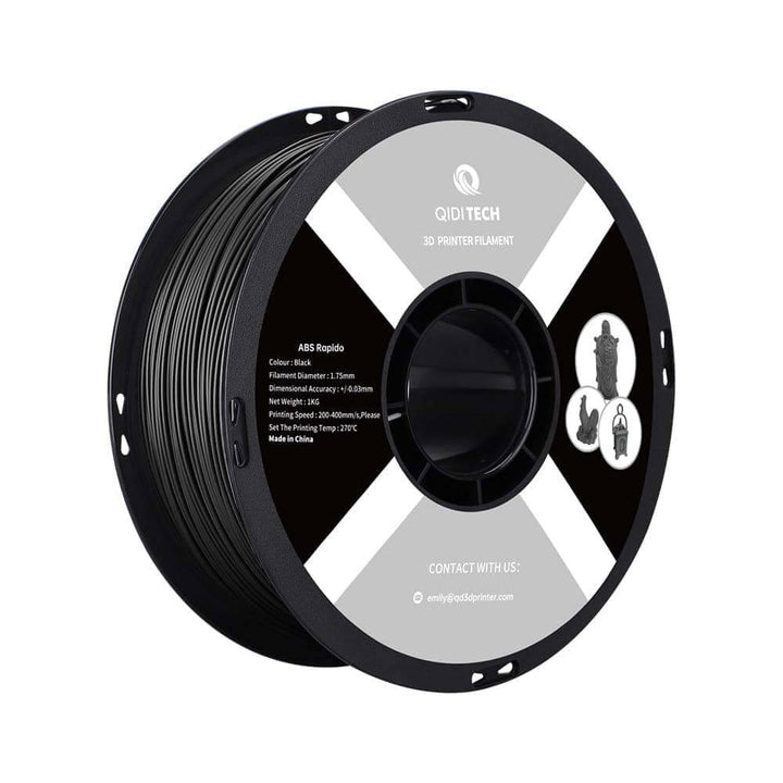 QIDI ABS Rapido Filament for Durable 3D Printing | Qidi Tech Qidi 3D Printer QIDI-Tech-QIDI-3D-Printer-ABS-Rapido-Filament-Black