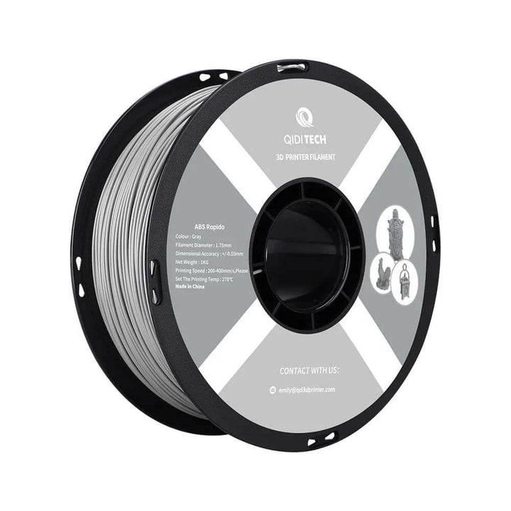 QIDI ABS Rapido Filament for Durable 3D Printing | Qidi Tech Qidi 3D Printer QIDI-Tech-QIDI-3D-Printer-ABS-Rapido-Filament-Gray