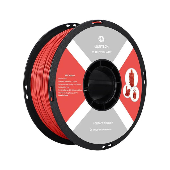 QIDI ABS Rapido Filament for Durable 3D Printing | Qidi Tech Qidi 3D Printer QIDI-Tech-QIDI-3D-Printer-ABS-Rapido-Filament-Red
