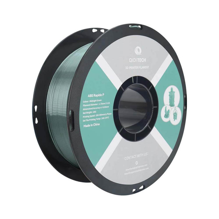 QIDI ABS Rapido Metal Filament for 3D Printing | Qidi Tech Qidi 3D Printer QIDI-Tech-QIDI-3D-Printer-ABS-Rapido-Metal-Filament-Champaign-Midnight-Green