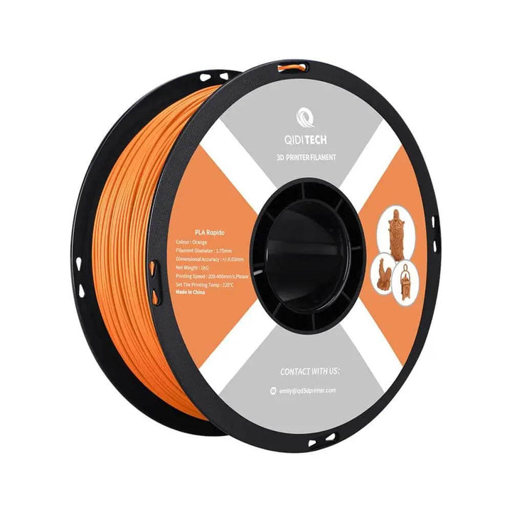 QIDI PLA Rapido Filament for Smooth 3D Printing | Qidi Tech Qidi 3D Printer QIDI-Tech-QIDI-3D-Printer-PLA-Rapido-Filament-Orange