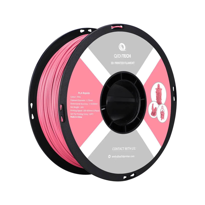 QIDI PLA Rapido Filament for Smooth 3D Printing | Qidi Tech Qidi 3D Printer QIDI-Tech-QIDI-3D-Printer-PLA-Rapido-Filament-Pink