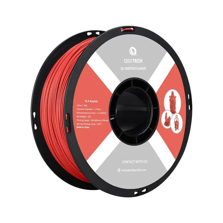 QIDI PLA Rapido Filament for Smooth 3D Printing | Qidi Tech Qidi 3D Printer QIDI-Tech-QIDI-3D-Printer-PLA-Rapido-Filament-Red