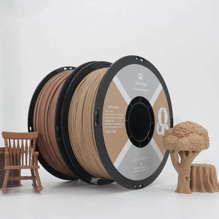 QIDI PLA Wood Filament Eco-Friendly 3D Printing Material | Qidi Tech Qidi 3D Printer QIDI-Tech-QIDI-3D-Printer-PLA-Wood-Filament