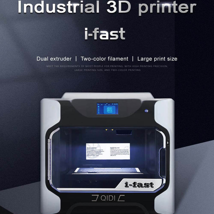 QIDI I-Fast 3D Printer for Complex Projects | Qidi Tech Affordable Three D Printer with Black PLA Filament QIDI-Tech-QIDI-I-Fast-3D-Printer-02