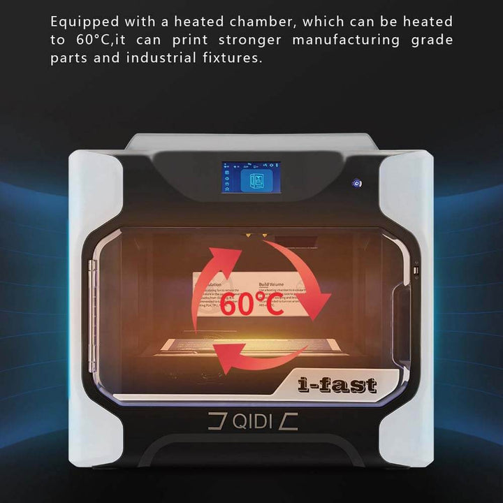QIDI I-Fast 3D Printer for Complex Projects | Qidi Tech Affordable Three D Printer with Black PLA Filament QIDI-Tech-QIDI-I-Fast-3D-Printer-05