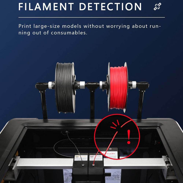 QIDI I-Fast 3D Printer for Complex Projects | Qidi Tech Affordable Three D Printer with Black PLA Filament QIDI-Tech-QIDI-I-Fast-3D-Printer-06