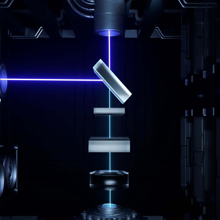 High-tech machine with blue light in a dark setting Twotrees 24V 10W Laser Module with Protective Cover | Twotrees Laser Engraver Parts Accessories