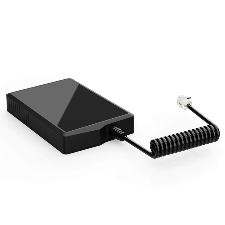 Black electronic device with coiled cable on a white background Twotrees 3.5 Touch Screen for TTS Pro Series Laser Engraver TTS25 TTS55 TTS10 | Twotrees Laser Engraver Parts Accessories