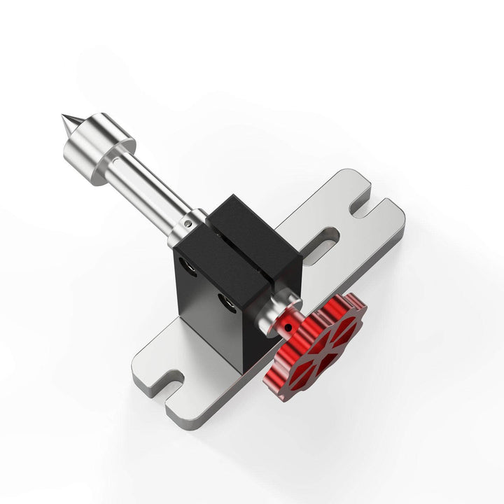 Mechanical component with a red gear on a white background Twotrees 4th Axis CNC Rotary Module Kit for TTC450 TTC-450 Pro | Twotrees CNC Router Parts Accessories
