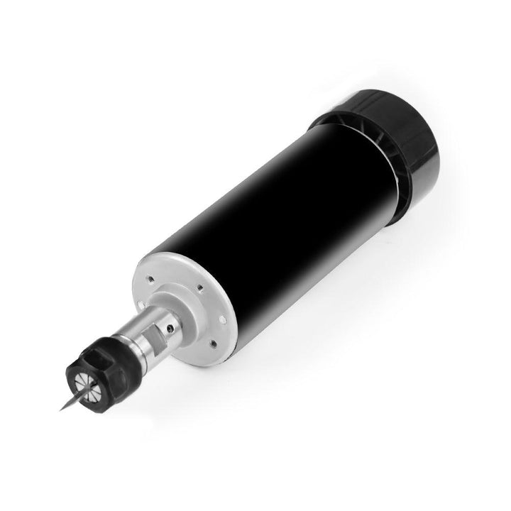 Black cylindrical machine component on a white background Twotrees 500W High Speed Air-Cooled Spindle Motor | Twotrees CNC Router Parts Accessories