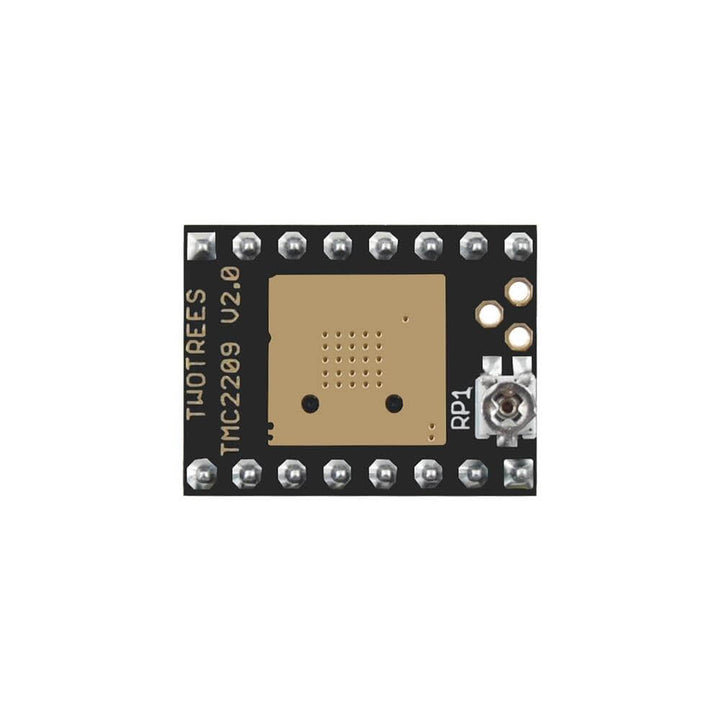 Microcontroller board with TMC2209 chip on a white background Twotrees 5PCS TMC2209 Motor Mute Driver Stepstick for Ender 3, SKR V1.3, MKS Robin Nano 3D Printers | Twotrees 3D Printer Parts Accessories