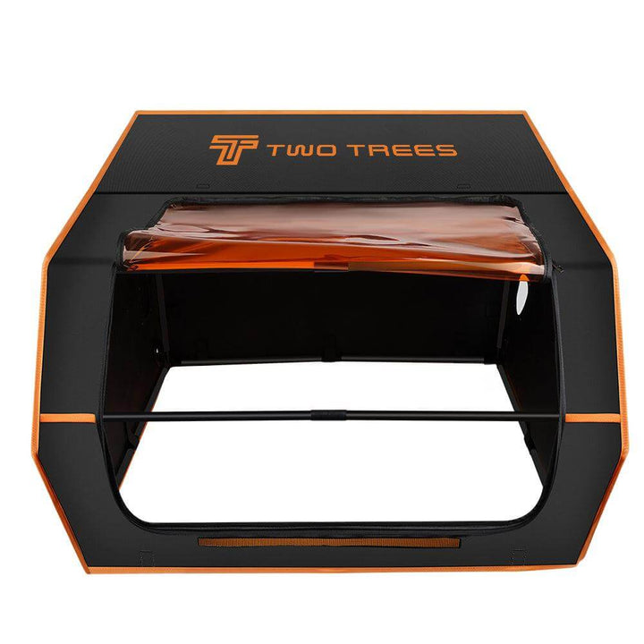 Black and orange device with 'Two Trees' branding on a white background Twotrees 780x720x460mm Laser Engraver Enclosure Enhance Your Engraving Experience | Twotrees Laser Engraver Parts Accessories
