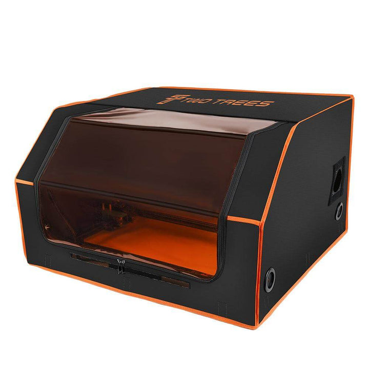 Black and orange electronic device with a transparent front panel on a white background Twotrees 780x720x460mm Laser Engraver Enclosure Enhance Your Engraving Experience | Twotrees Laser Engraver Parts Accessories