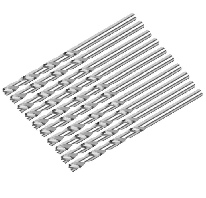 Set of metal drill bits arranged in a fan-like pattern on a white background Twotrees Diamond Coated Drill Bit Set of 50 Pieces CNC Router Bits | Twotrees CNC Router Bits
