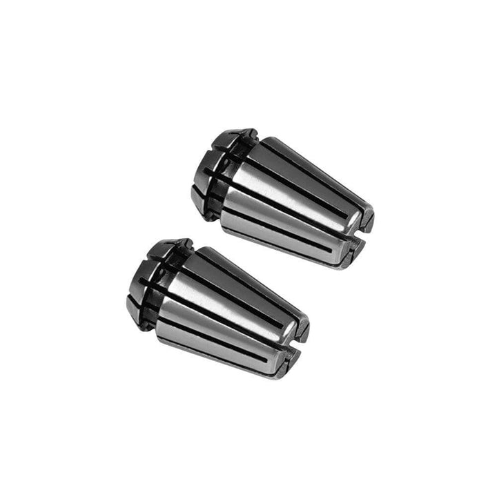Two metallic cylindrical objects on a white background Twotrees ER11 Collet Chuck for CNC Machines | Twotrees CNC Router Parts Accessories