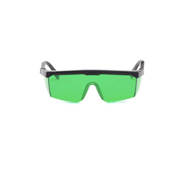 Sunglasses with green lenses and black frames on a white background Twotrees Laser Safety Goggles for Engraving Protection | Twotrees Spare Parts