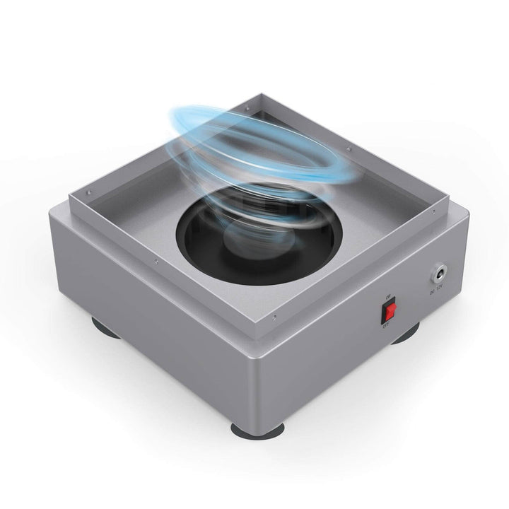 Gray electronic device with a spinning component on a white background Twotrees Laser Smoke Absorber for Engraving Machines | Twotrees Laser Engraver Parts Accessories