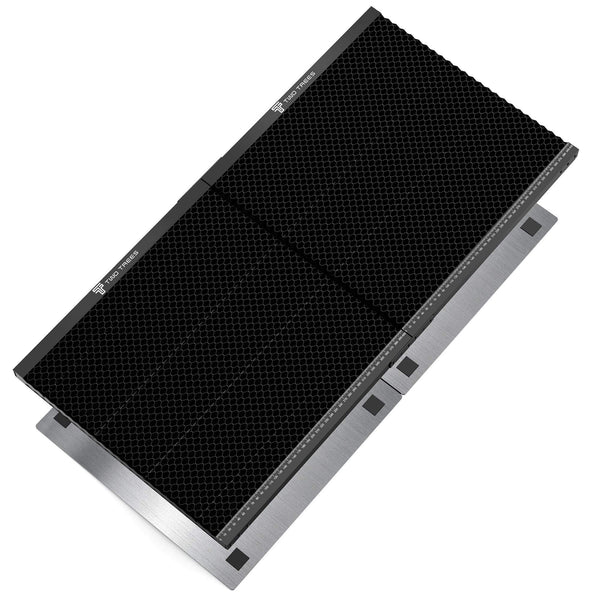 Computer radiator with black grilles on a white background Twotrees Spliced Honeycomb Panel Workbench 400x400x22mm | Twotrees Laser Engraver Parts Accessories