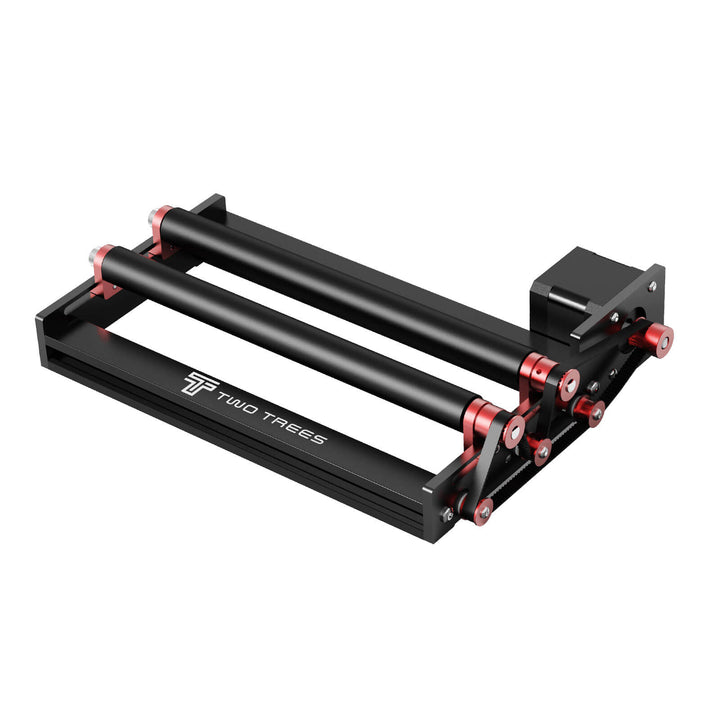 Black and red camera slider with 'Two Trees' branding on a white background Twotrees TR3 Rotary Module for Laser Engraving Enhance Your Laser Engraving Experience | Twotrees Laser Engraver Parts Accessories