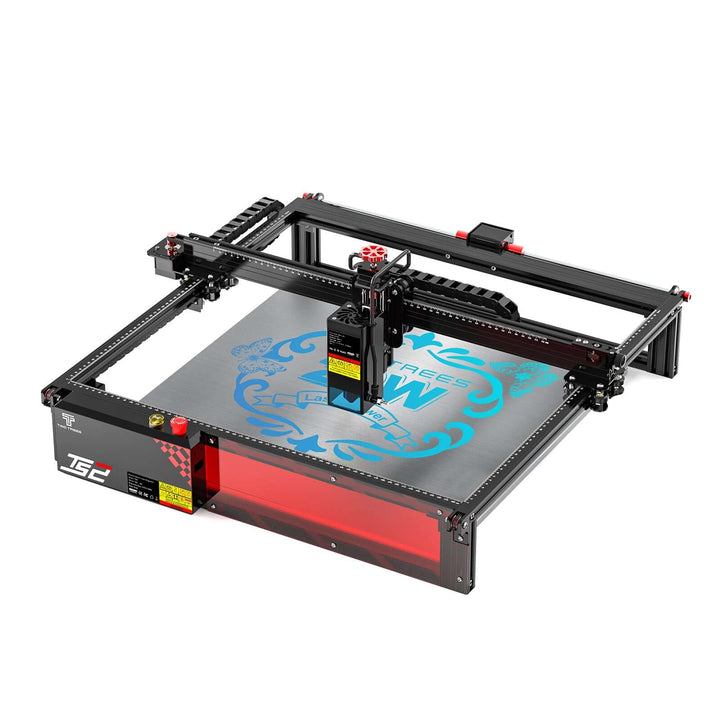 CNC machine with laser engraving on a white background Twotrees TS2 20W Laser Engraver High Precision Wood & Metal Engraving | Twotrees Laser Engraver