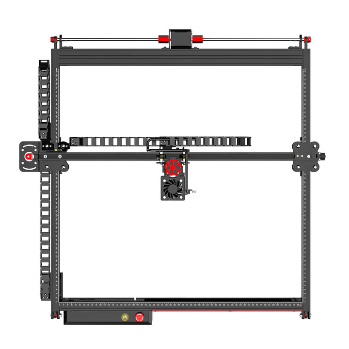 3D printer frame with metal components on a white background Twotrees TS2 20W Laser Engraver High Precision Wood & Metal Engraving | Twotrees Laser Engraver