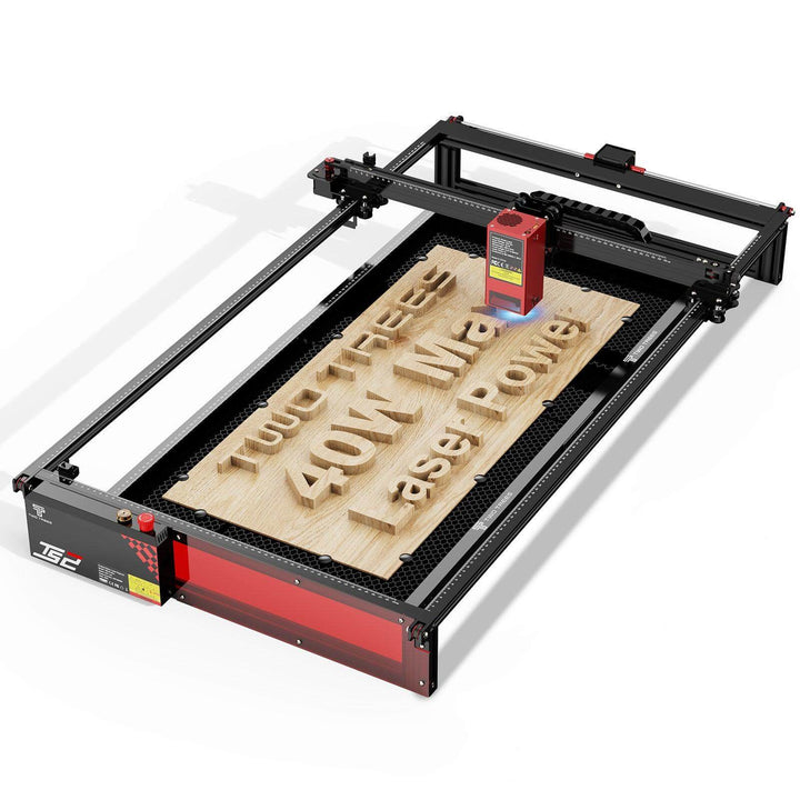 Laser engraving machine on a white background Twotrees TS2 40W Max Laser Engraver for Precision Cutting | Twotrees Laser Engraver