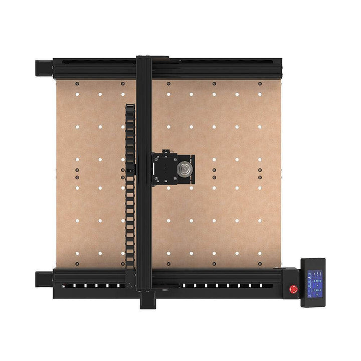 Pegboard with black frame and digital display on a white background Twotrees TTC 450 Affordable CNC Router Machine | Twotrees CNC Router