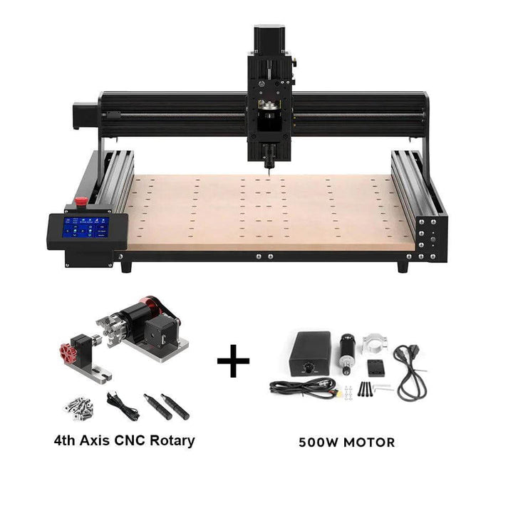 CNC machine with accessories on a white background Twotrees TTC 450 Affordable CNC Router Machine | Twotrees CNC Router