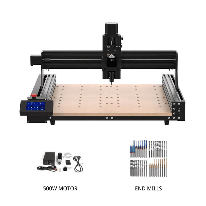 CNC machine with accessories on a white background Twotrees TTC 450 Affordable CNC Router Machine | Twotrees CNC Router