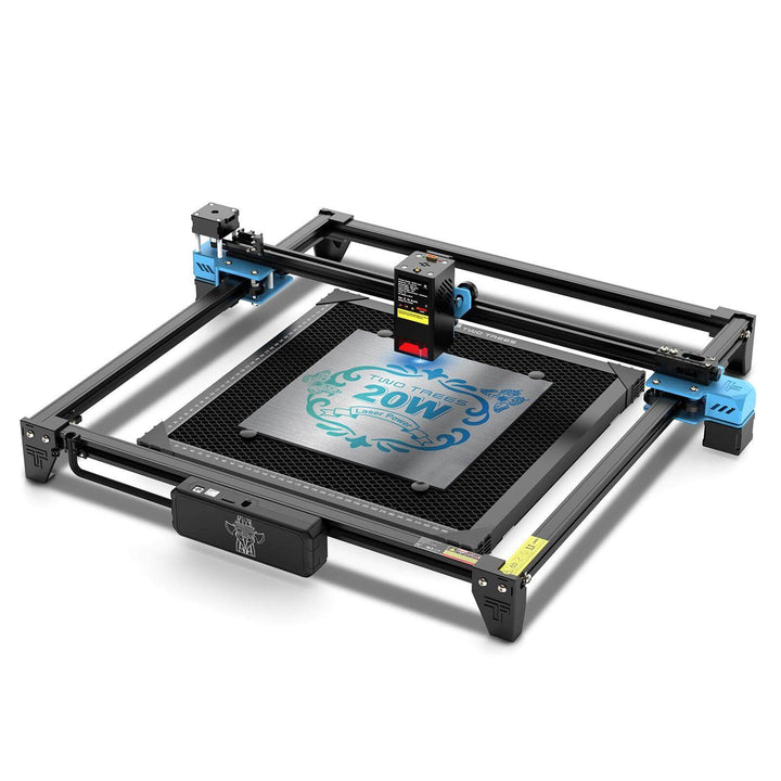 Laser engraving machine with '20W' label on a white background Twotrees TTS-20 20W Laser Engraver Machine High Precision and Versatile Engraving | Twotrees Laser Engraver