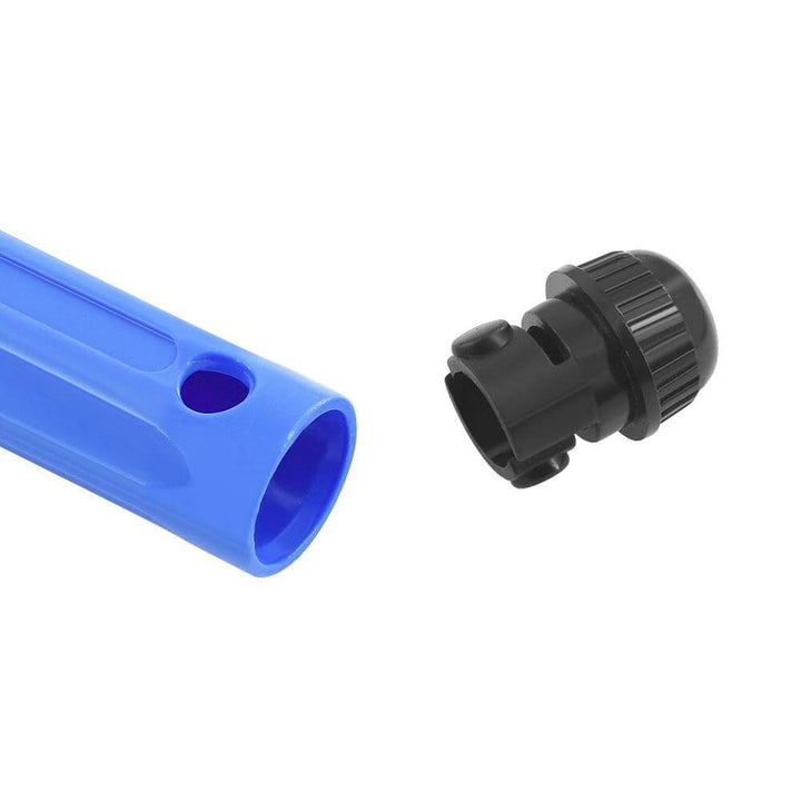 Blue plastic tube with a black fitting on a white background Twotrees Trimming Knife Scraper for 3D Printing Tools | Twotrees CNC Router Parts Accessories