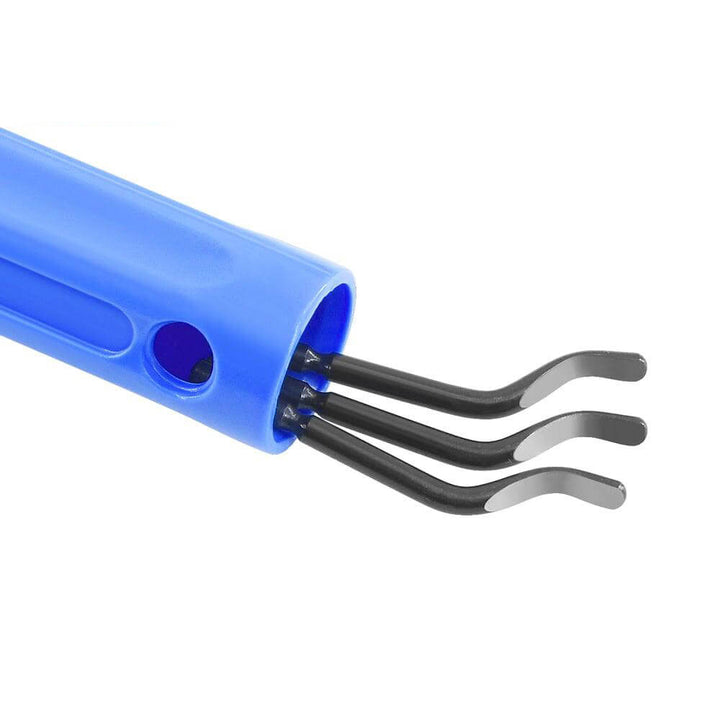 Set of black tools in a blue holder on a white background Twotrees Trimming Knife Scraper for 3D Printing Tools | Twotrees CNC Router Parts Accessories