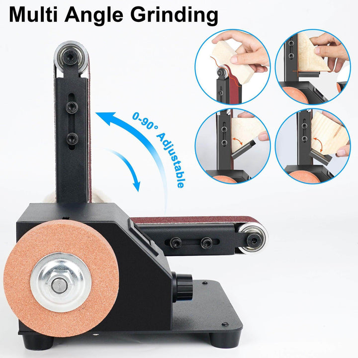  Twotrees Versatile Belt Sander Horizontal & Vertical Use with Stepless Speed Control for Polishing & Grinding | Twotrees Laser Engraver Parts Accessories