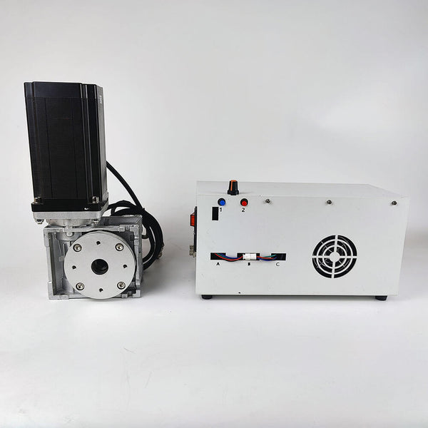 Two mechanical components on a white background Upgrade Your 3D Printing with Eazao's 86 Stepper Kit | Eazao Clay Ceramic 3D Printer
