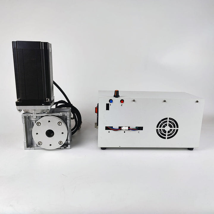 Two mechanical components on a white background Upgrade Your 3D Printing with Eazao's 86 Stepper Kit | Eazao Clay Ceramic 3D Printer
